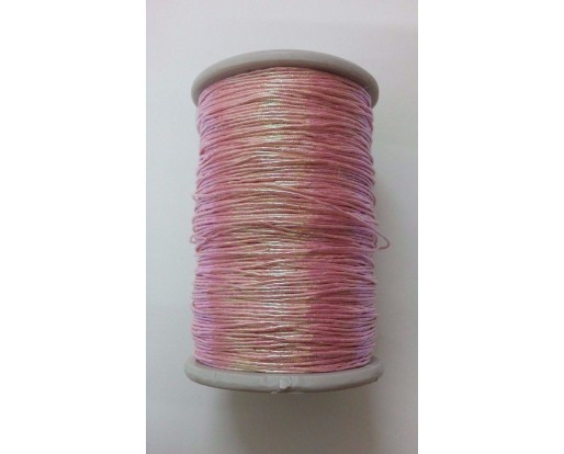 BABY PINK - 120 Yards - Lurex Zari Jari Sparkle Shiny Thread Yarn Cord Dori - For Crochet Jewelry Handicraft Knitting Artwork DIY
